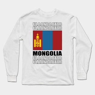 Flag of Mongolia Long Sleeve T-Shirt